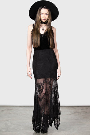 Rosa Lace Maxi Skirt | Killstar