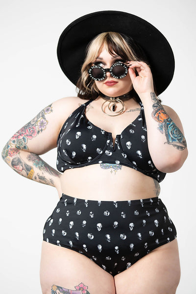 High Waisted 2 Piece Swimsuit, Plus Size