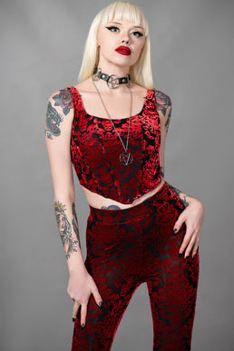 Killstar Starwitch Blouse Goth Corset Front Tie Pentagram Moon