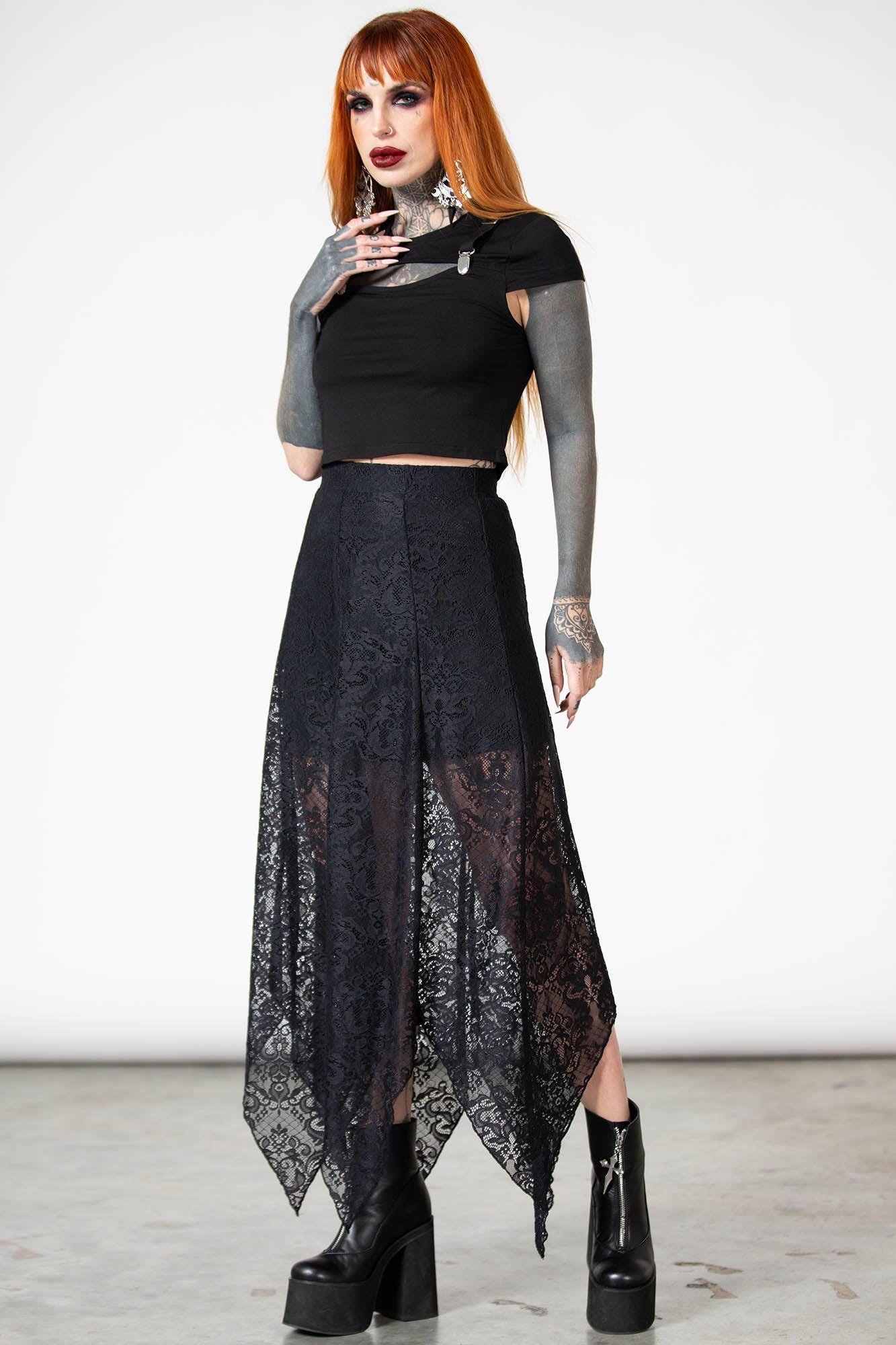 Somnia Lace Maxi Skirt | Killstar