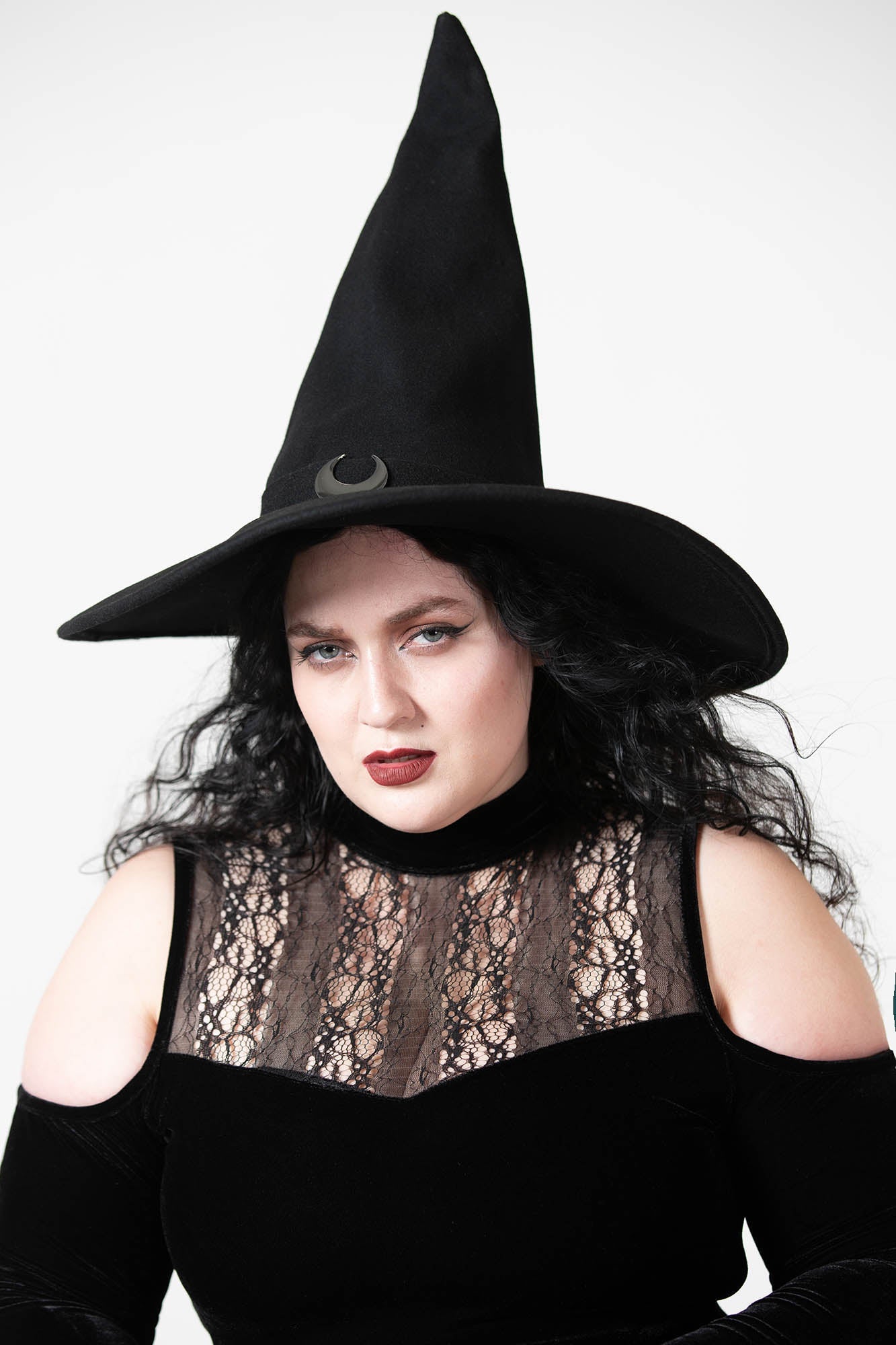 Extra Large Witch Hat, Extra Wide Brim Witch Hat, Black Witch's