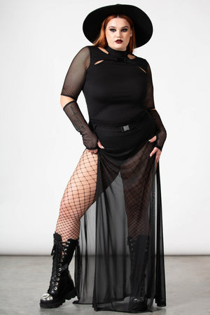 Synthia Maxi Skirt [PLUS] | Killstar