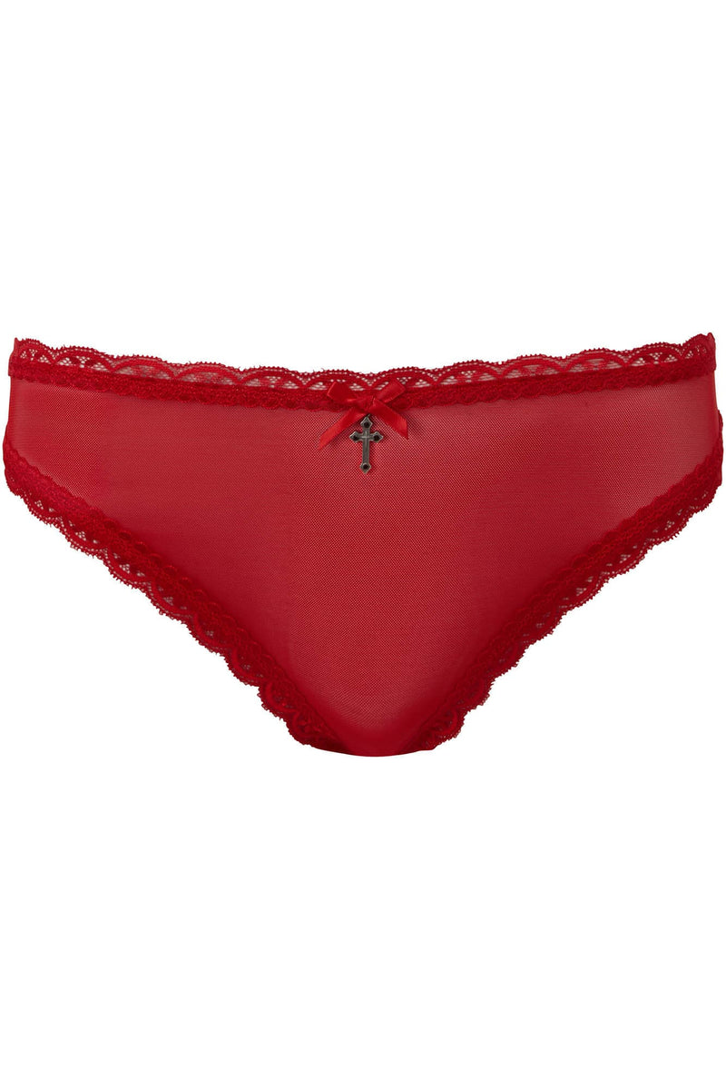 She Bites Lace Panty [SCARLET]